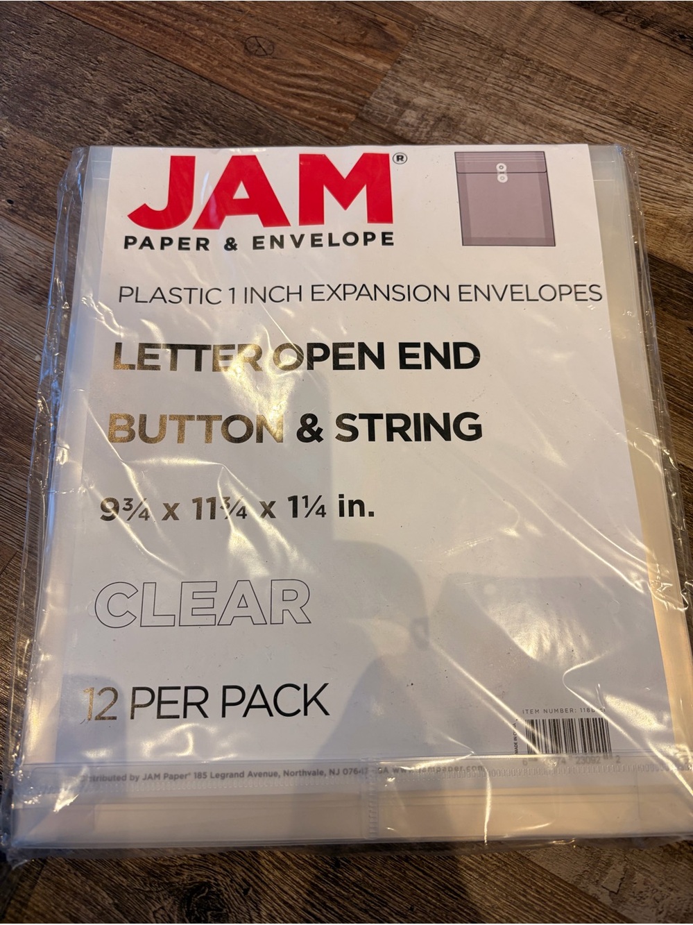 💕 JAM 12 plastic 1” expansion envelopes